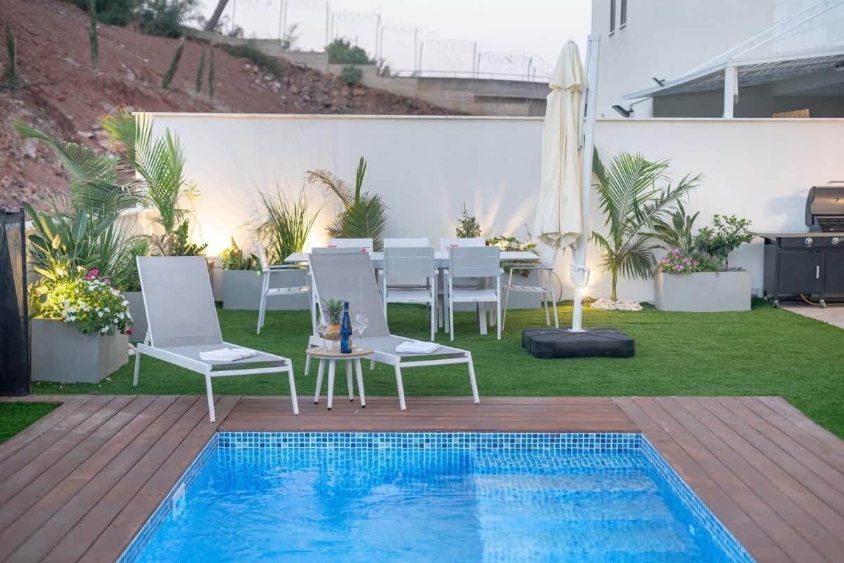 Michaelangelo Luxury Garden Apartment With Private Pool Tibériade Extérieur photo